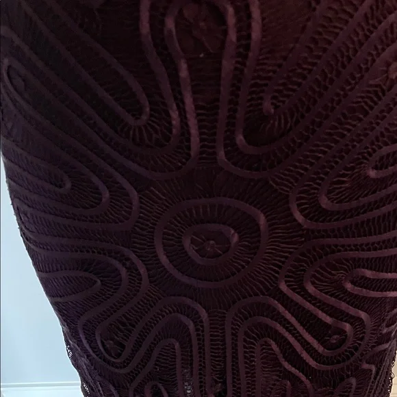 Guess Elegant Purple Midi Dress with Fringe - Picture 6 of 16